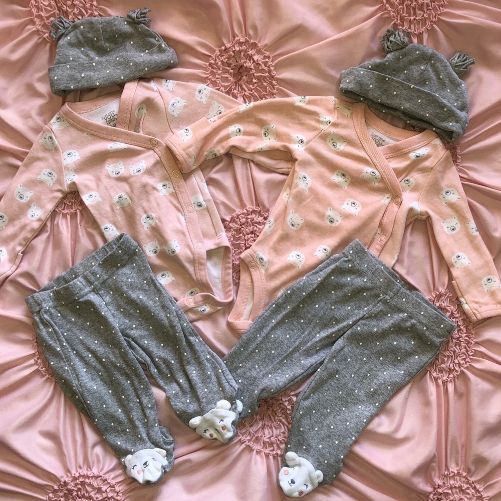 ON HOLD* Carter’s Baby Girl 3 PC  Bear Outfit